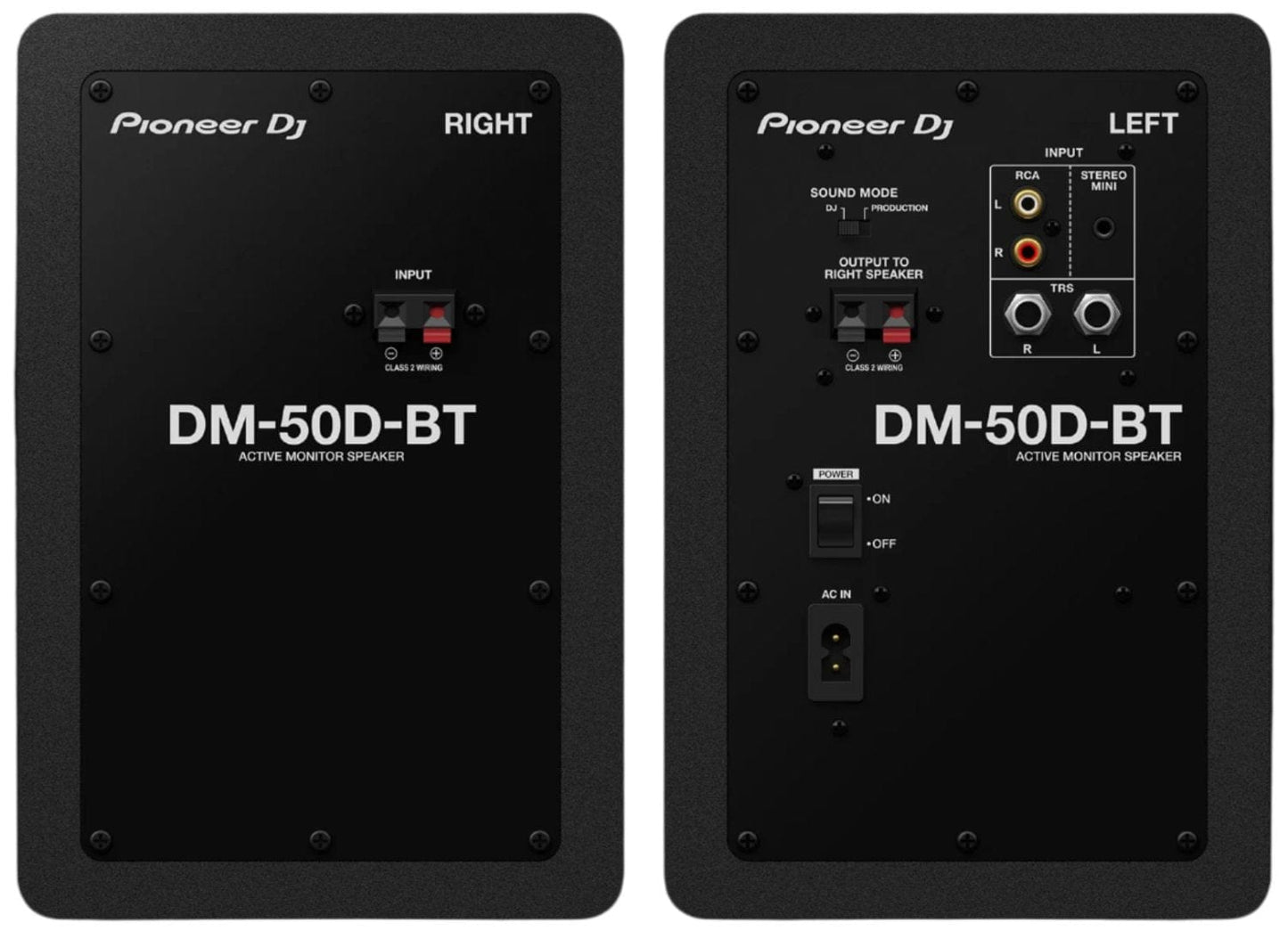 Pioneer DJ DM-50D-BT Active 5" Desktop Monitor/DJ Speakers with Bluetooth (Black) - PSSL ProSound and Stage Lighting