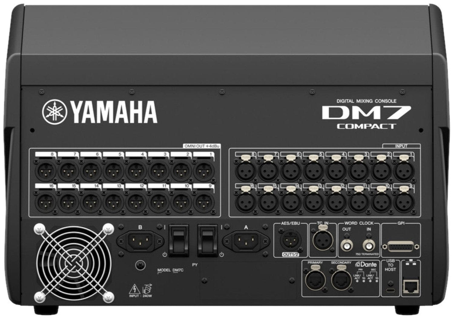 Yamaha DM7C Professional 72-Channel Single Bay Digital Mixer Console - PSSL ProSound and Stage Lighting