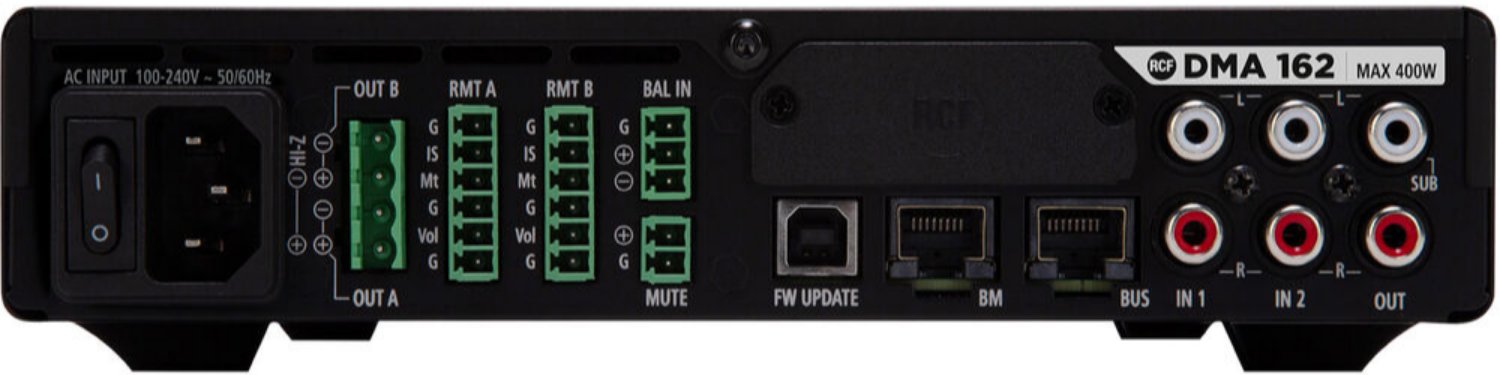 RCF DMA 162 2 Channel Digital Matrix Power Amplifier - 2x 160 Watt - PSSL ProSound and Stage Lighting