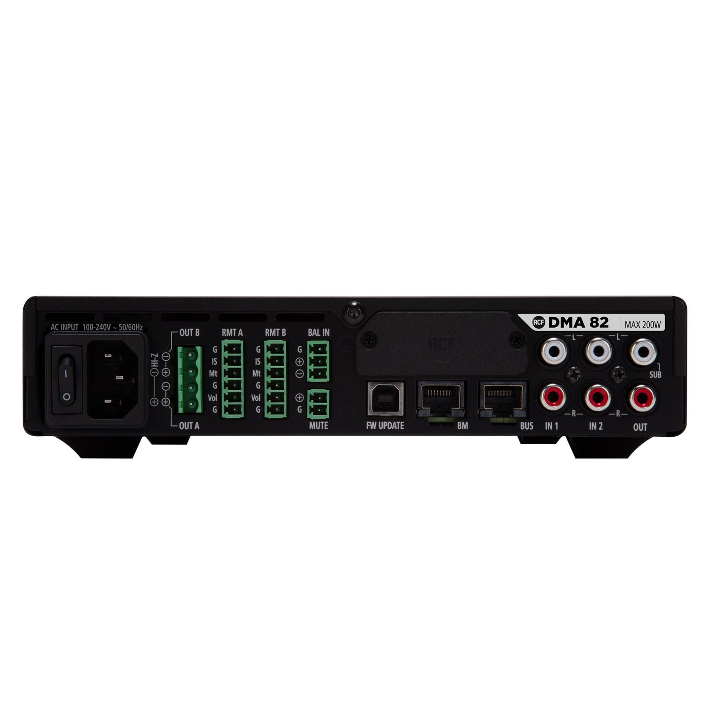 RCF DMA-82 Class D Digital Matrix Amplifier, RDNet Management (2 X 80 W @ 4 ?)