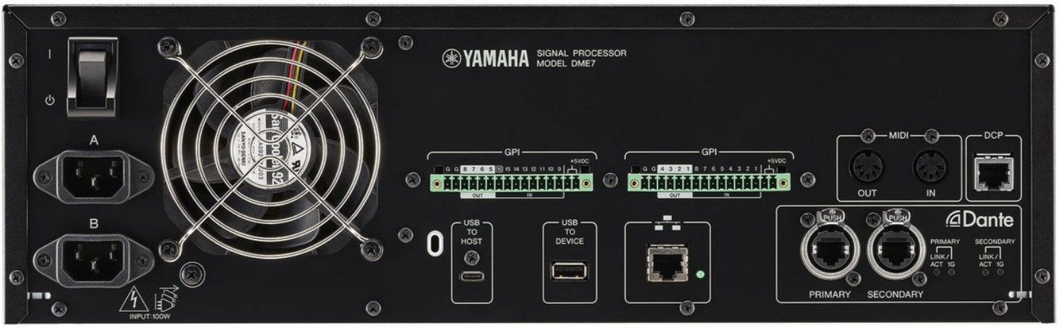 Yamaha DME7 Open-Architecture Digital Signal Processor - PSSL ProSound and Stage Lighting