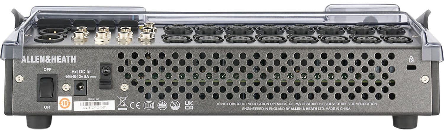 Decksaver DS-PC-CQ18T Cover for Allen & Heath CQ-18T Digital Mixer - PSSL ProSound and Stage Lighting