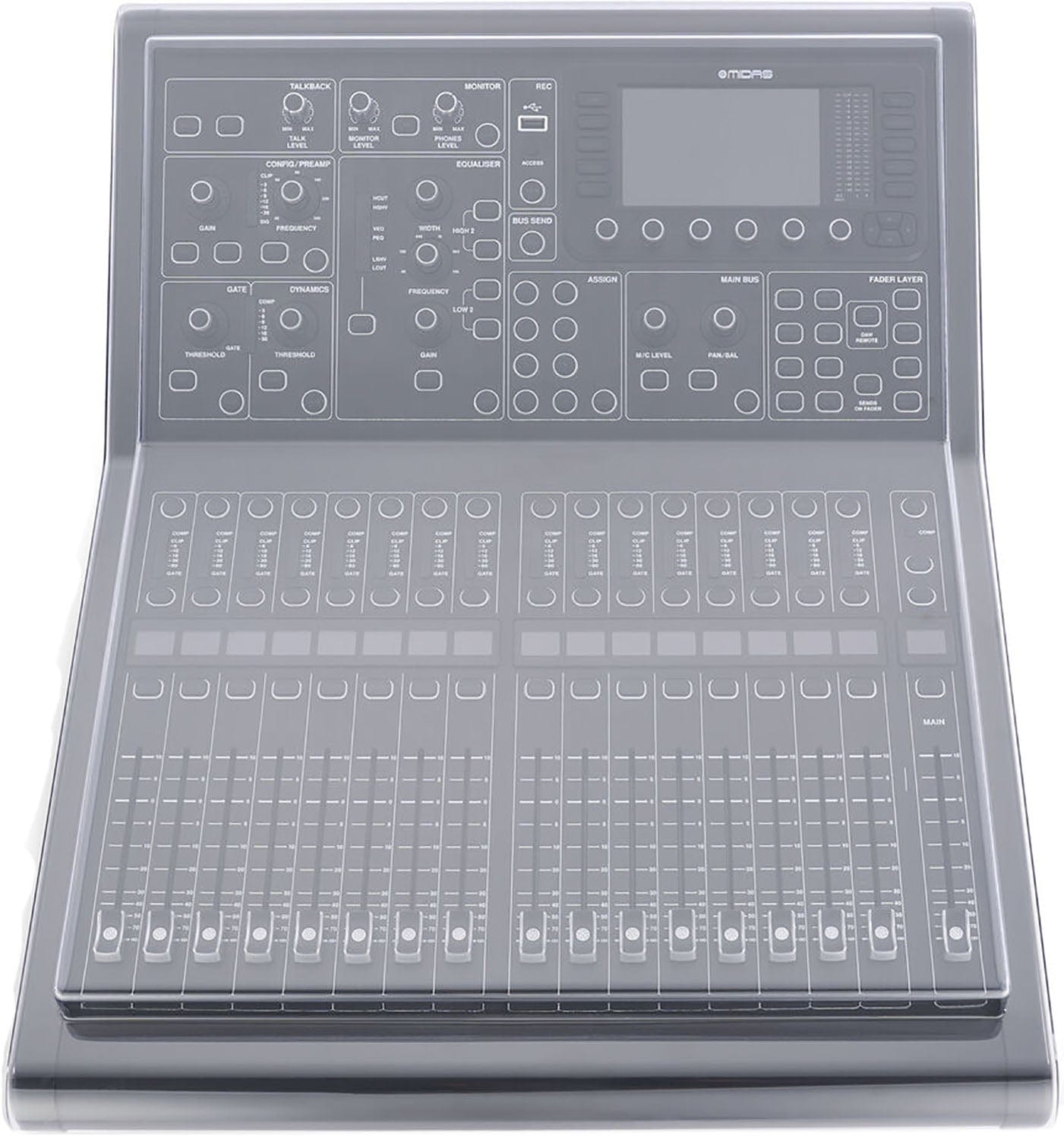 Decksaver DS-PC-M32R Cover for Midas M32R / M32R LIVE Mixer - PSSL ProSound and Stage Lighting