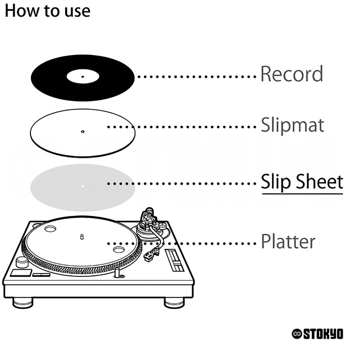 Dr. Suzuki DSS-SS4P 12-Inch Slip Sheets - 4-Pack - PSSL ProSound and Stage Lighting