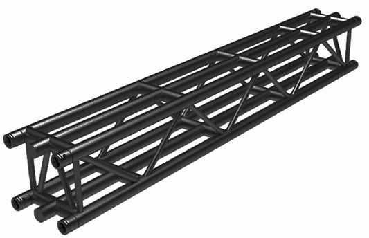 DuraTruss DT36-200-BLK-MTE 6.56-Foot (2-Meter) DT36 Square Truss with 6 Main Cords - Black - PSSL ProSound and Stage Lighting