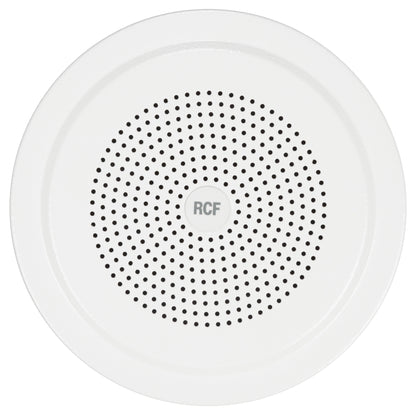RCF DU 60EN 5" Twin-Cone Ceiling Flush/Semi Flush Mounting Speaker, White, 6W, 70-100V - EN54-24