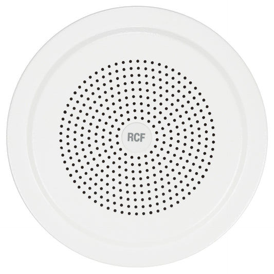 RCF DU 60EN 5" Twin-Cone Ceiling Flush/Semi Flush Mounting Speaker, White, 6W, 70-100V - EN54-24