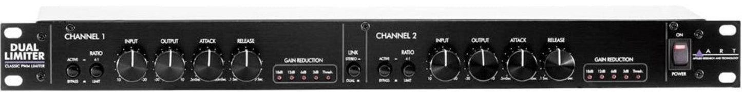 ART Dual Limiter Two-Channel Classic PMW Limiter with Variable Attack and Release - PSSL ProSound and Stage Lighting