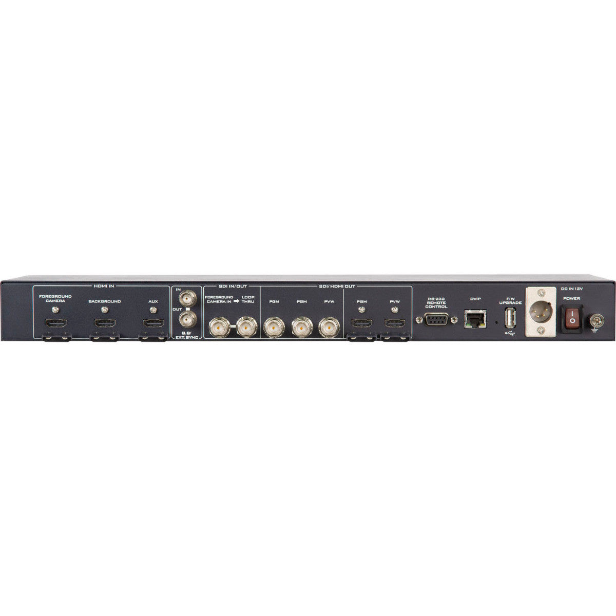 Datavideo DVK-400 4K chromakeyer with 10-bit 4:4:4 video processing.