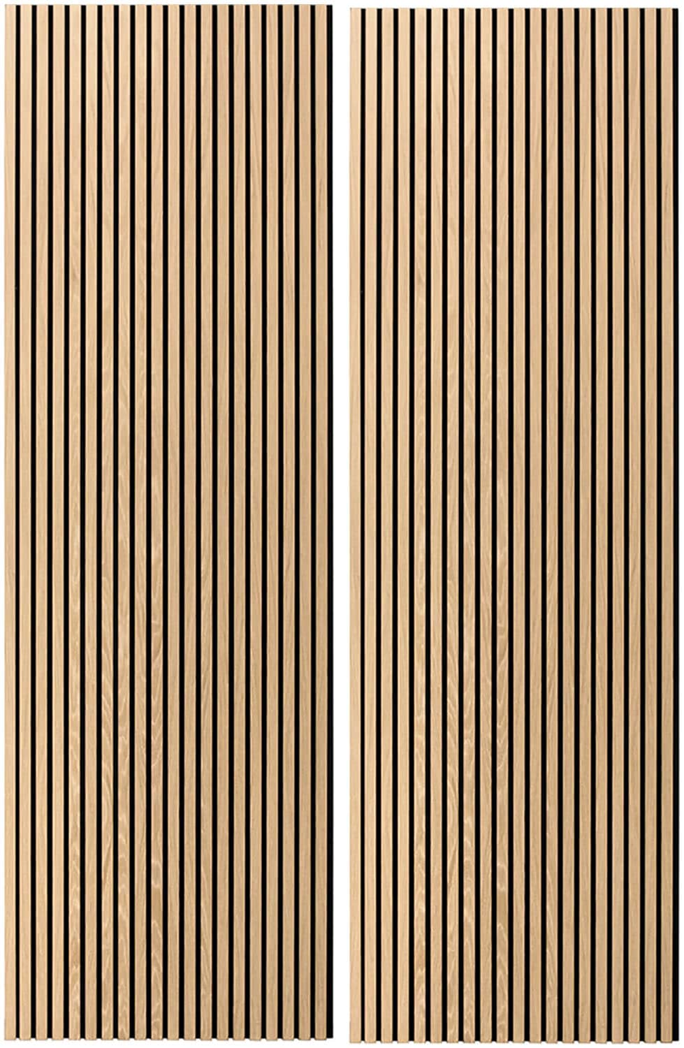 Primacoustic E220-2496-53 EcoScapes Panel 32 x 96 Inch Veneer Slat Panel - Pine - 2 Pack - PSSL ProSound and Stage Lighting