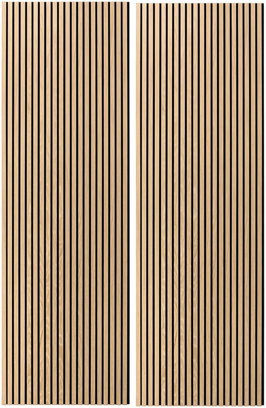 Primacoustic E220-2496-53 EcoScapes Panel 32 x 96 Inch Veneer Slat Panel - Pine - 2 Pack - PSSL ProSound and Stage Lighting
