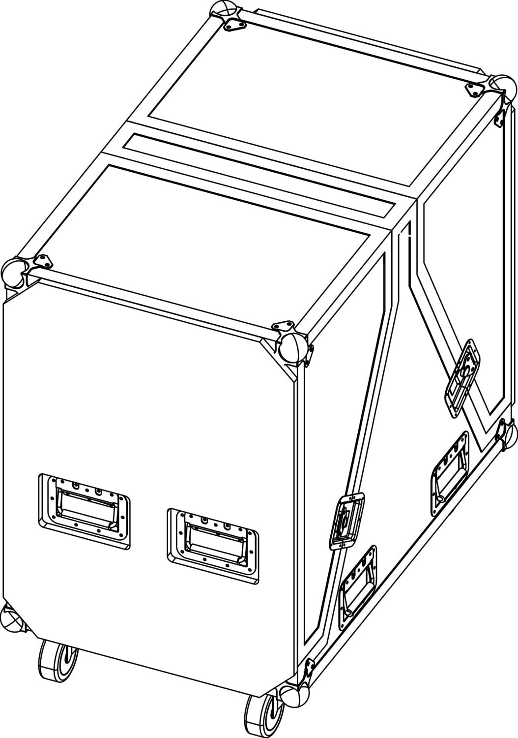 D&B Audiotechnik E7425.000.01 Touring Case for M2 - Holds 2 - PSSL ProSound and Stage Lighting