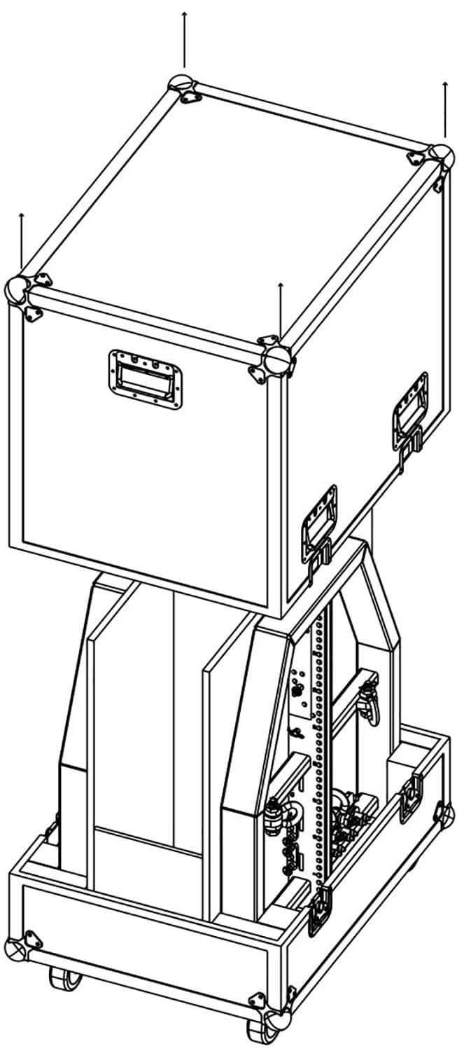D&B Audiotechnik E7465.000 Touring Case for V Flying Frame - Holds