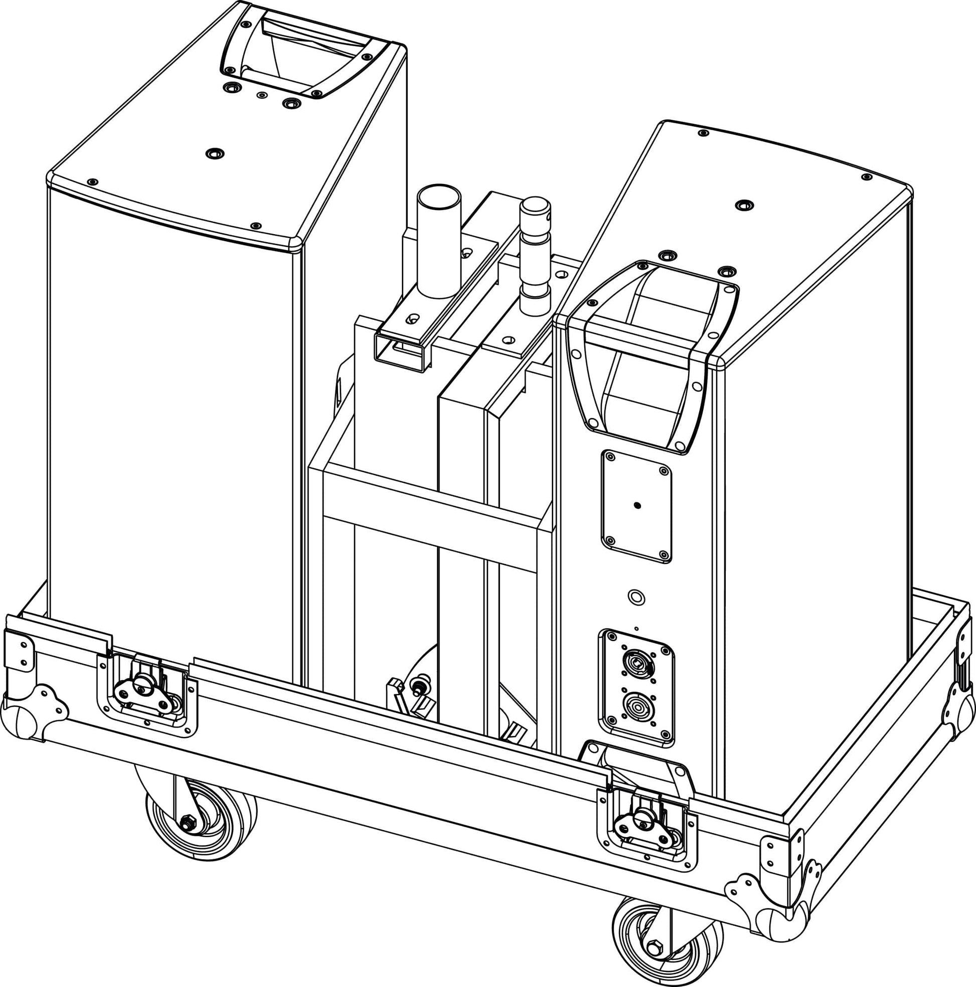 D&B Audiotechnik Y-Series Portable Powered PA System with Y7P Speakers / B6 Sub and Touring Cases - PSSL ProSound and Stage Lighting