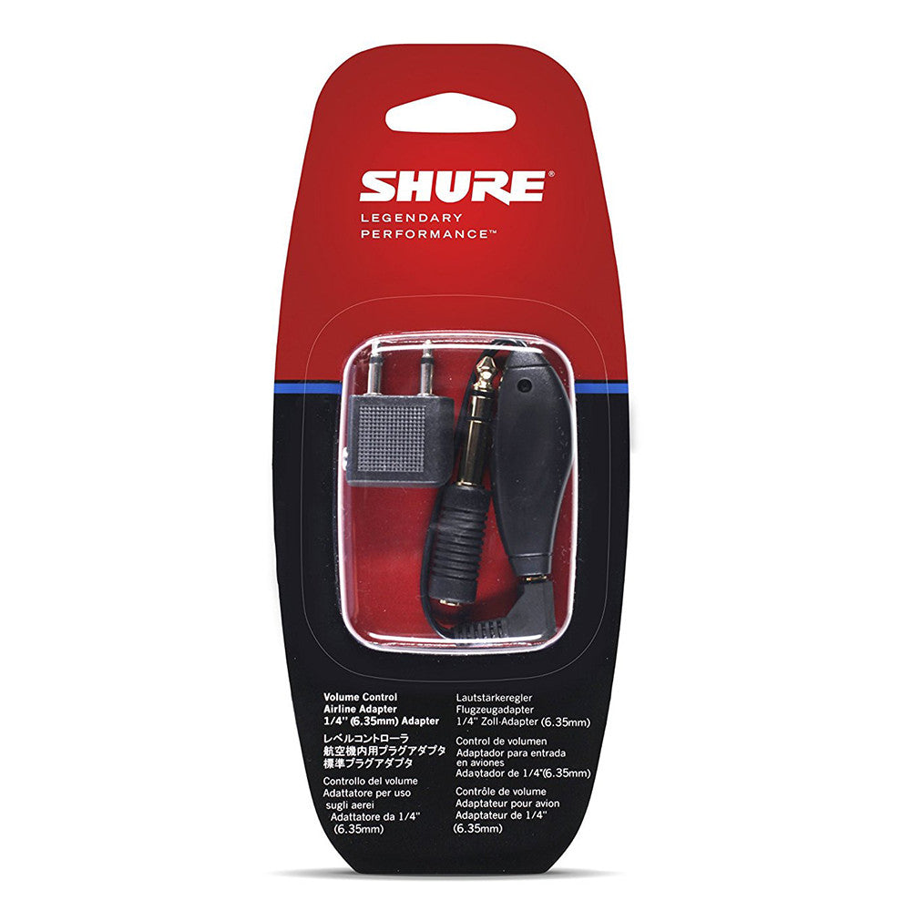 Shure EAADPT-KIT Adapter Kit: combines 1/4" Adapter, Airline Adapter, Volume Control