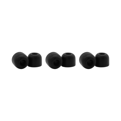Shure EACYF1-6L 6-pack (3 pair) Large 100 Series Comply foam sleeves  for Shure Earphones - Hanging Retail Packaging