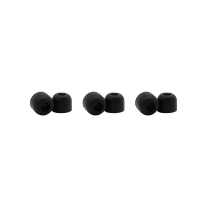 Shure EACYF1-6M 6-pack (3 pairs) Medium 100 Series Comply foam sleeves for Shure Earphones - Hanging Retail Packaging