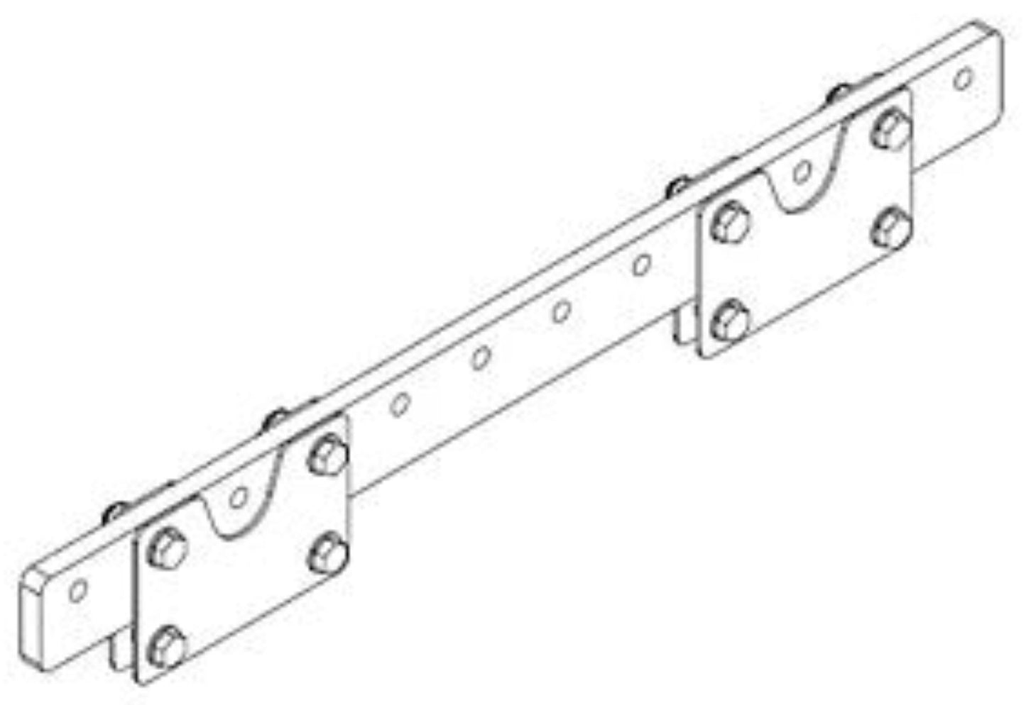 Q-SYS EB3082-BK Extension Bar for 2x AF3082-S Array Frames - Black - PSSL ProSound and Stage Lighting