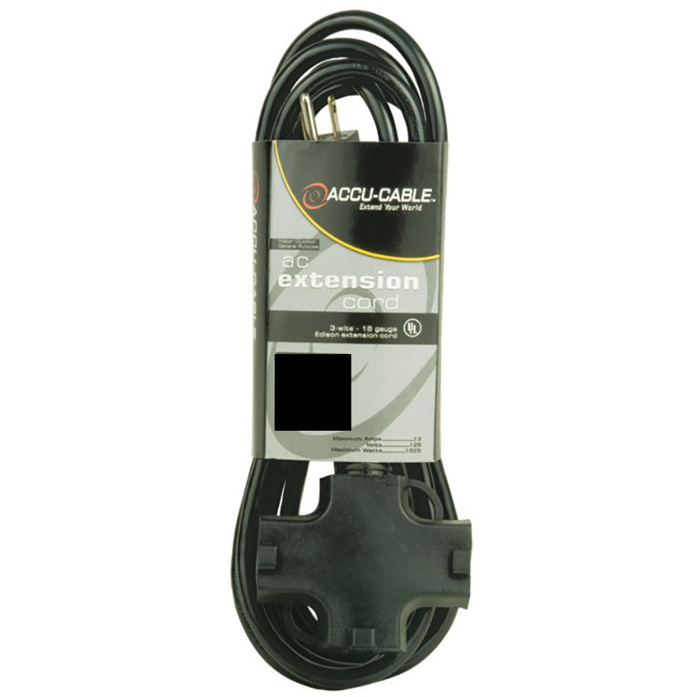 Elation EC123-3FER50 BLACK50',12/3GAUGE,EDISON,3FER