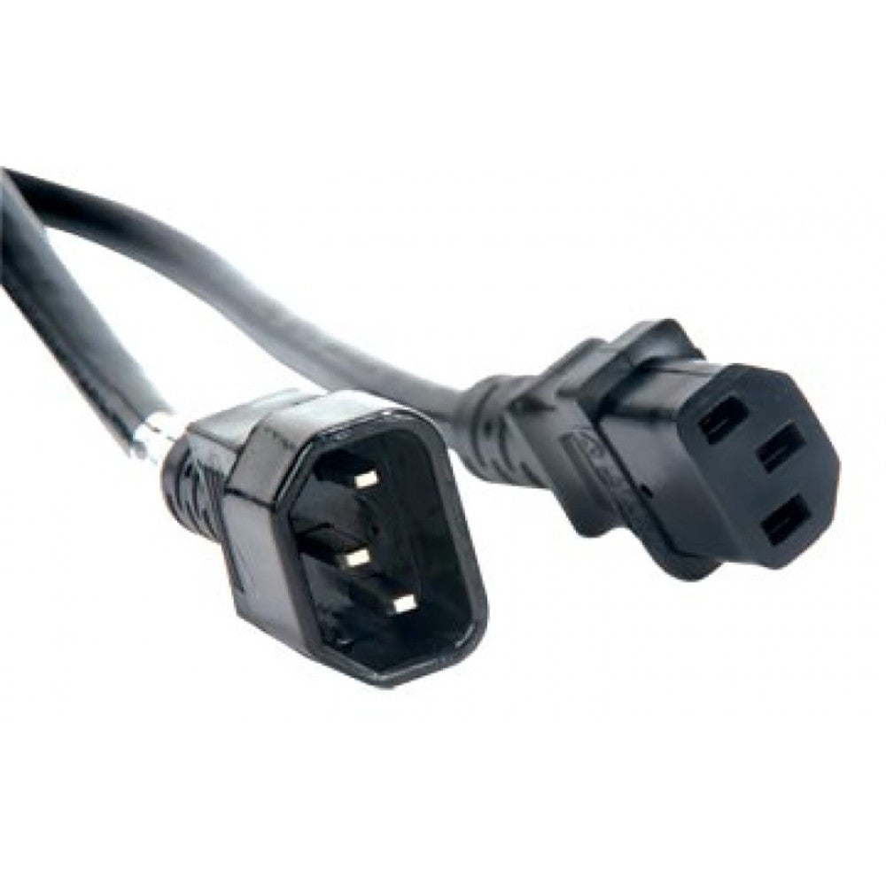Elation ECCOM-3 3'BK,16/3GAUGE,IEC FEMALE TO IEC MALE