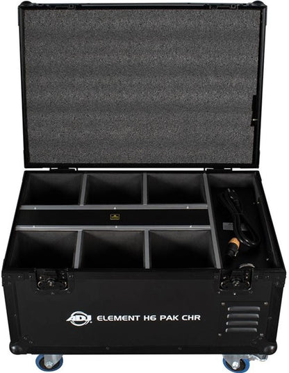 ADJ Element H6 Six Pack Chrome With Charging Case - PSSL ProSound and Stage Lighting