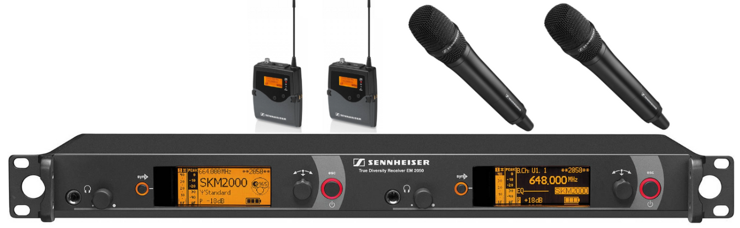 Sennheiser EM 2050-AW Dual receiver Used Package
