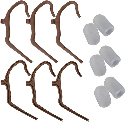 Point Source Audio EMB-6 EMBRACE Earmounts for PSA Microphones - 6 Pack - Brown - PSSL ProSound and Stage Lighting