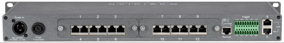 Elation EN12I Obsidian Netron 12 Universe 12-Port Node with POE - RJ45/Phoenix - 19-Inch Rackmount - PSSL ProSound and Stage Lighting