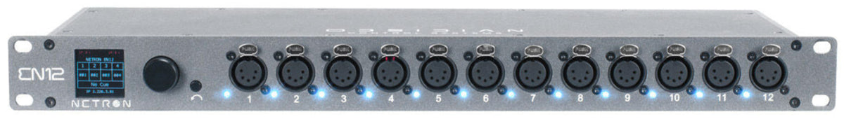 Elation EN12 Obsidian Netron 12-Port Ethernet to DMX OLED Display Gateway - PSSL ProSound and Stage Lighting