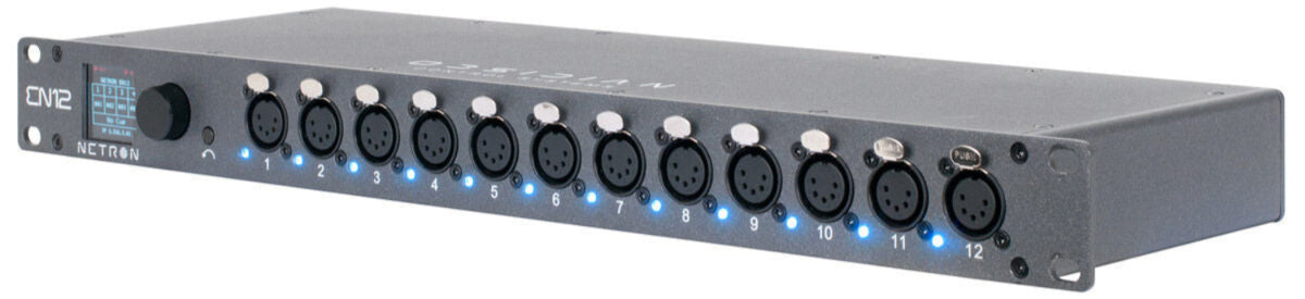 Elation EN12 Obsidian Netron 12-Port Ethernet to DMX OLED Display Gateway - PSSL ProSound and Stage Lighting