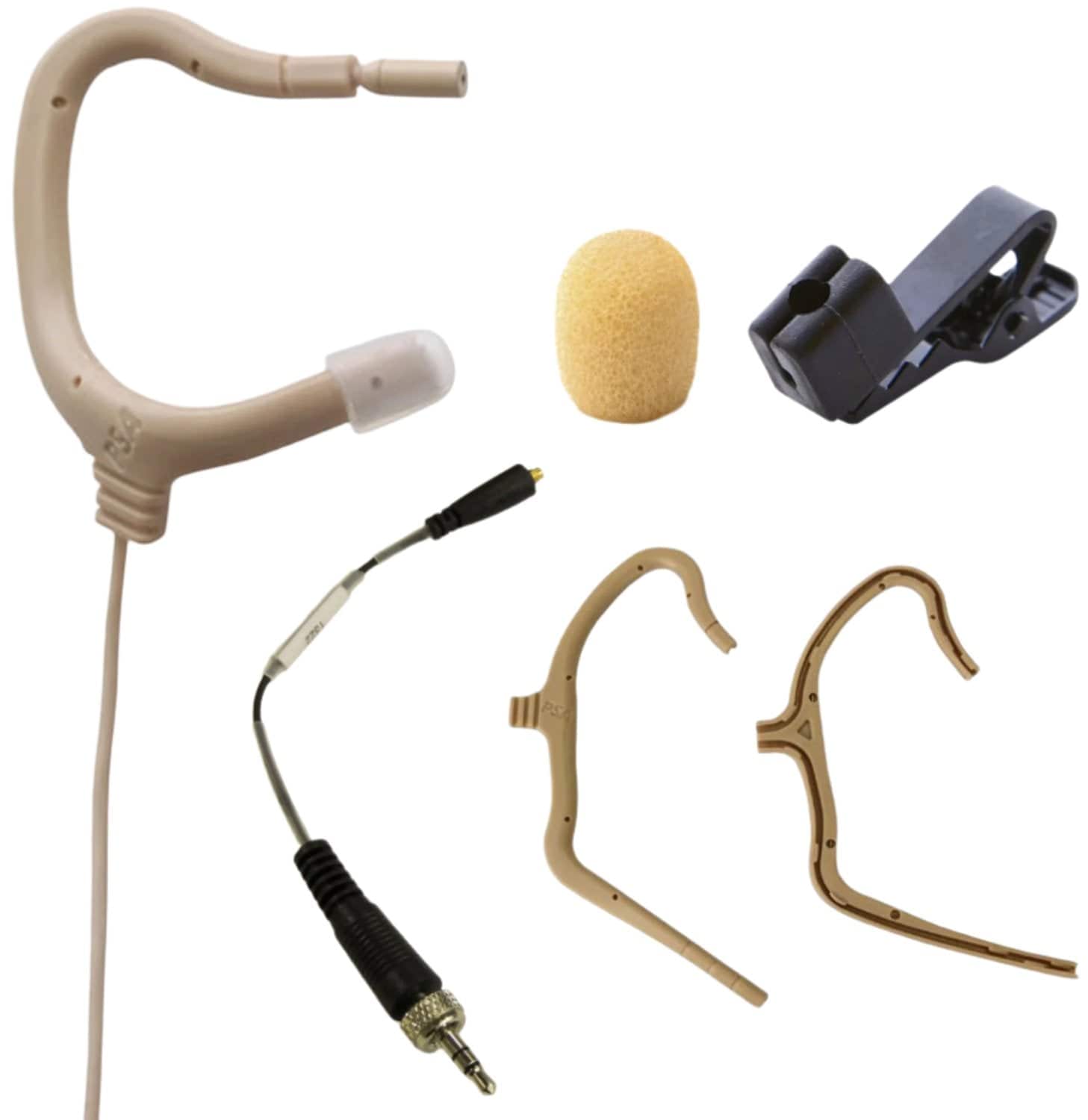 Point Source Audio EO-8WL-XSE EMBRACE Omni Earmount Lavalier for Sennheiser - Beige - PSSL ProSound and Stage Lighting