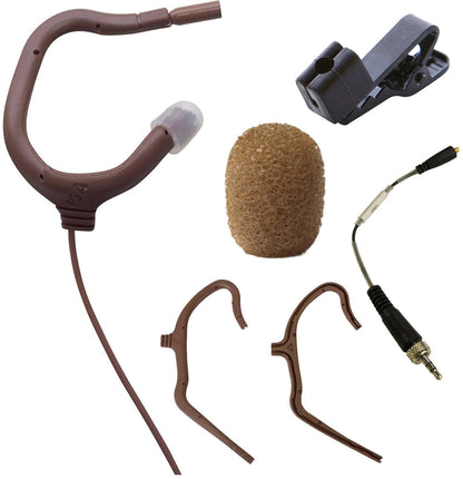 Point Source Audio EO-8WL-XSE EMBRACE Omni Earmount Lavalier for Sennheiser - Brown - PSSL ProSound and Stage Lighting