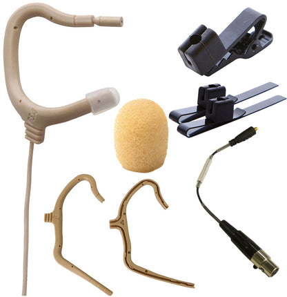 Point Source Audio EO-8WL-XSH EMBRACE Omni Earmount Lavalier for Shure - Beige - PSSL ProSound and Stage Lighting