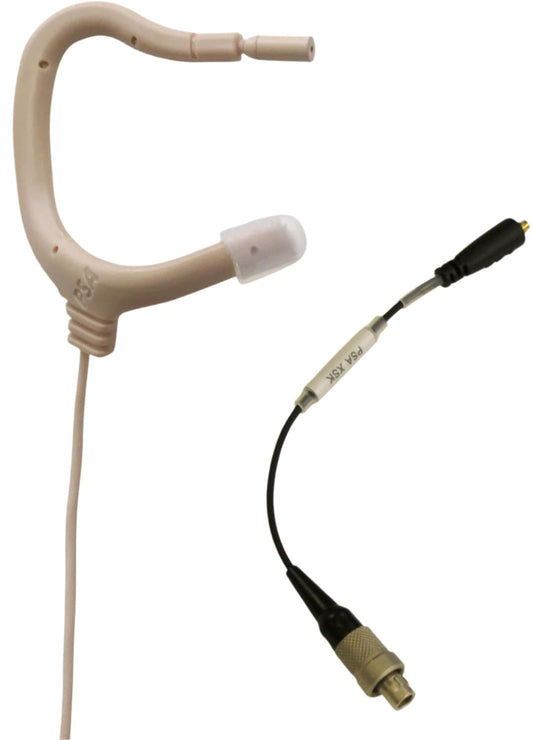 Point Source Audio EO-8WL-XSK EMBRACE Omni Earmount Lavalier for Sennheiser SK - Beige - PSSL ProSound and Stage Lighting