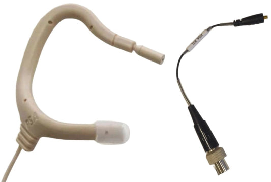 Point Source Audio EO-8WLH-XMP EMBRACE Omni Earmount Studio Lavalier Mic for MiPro - Beige - PSSL ProSound and Stage Lighting