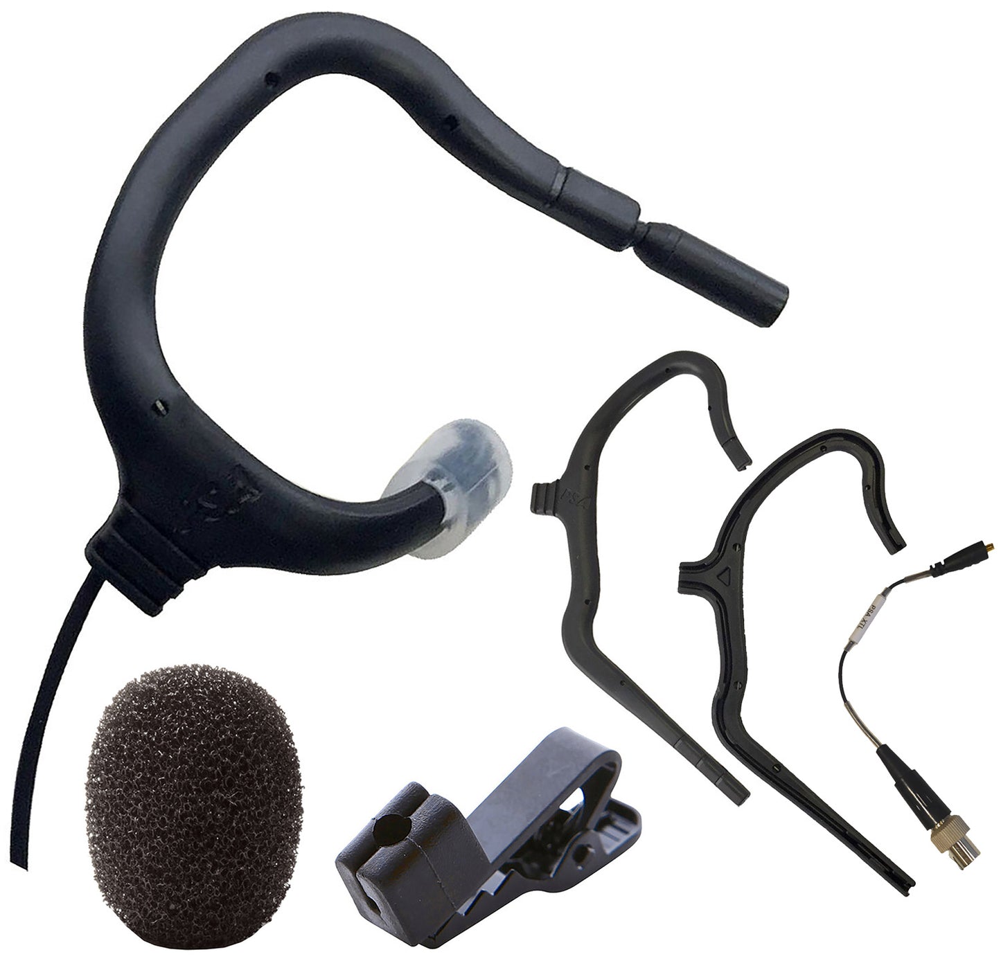 Point Source Audio EO-8WLH-XMP EMBRACE Omni Earmount Studio Lavalier Mic for MiPro - Black - PSSL ProSound and Stage Lighting