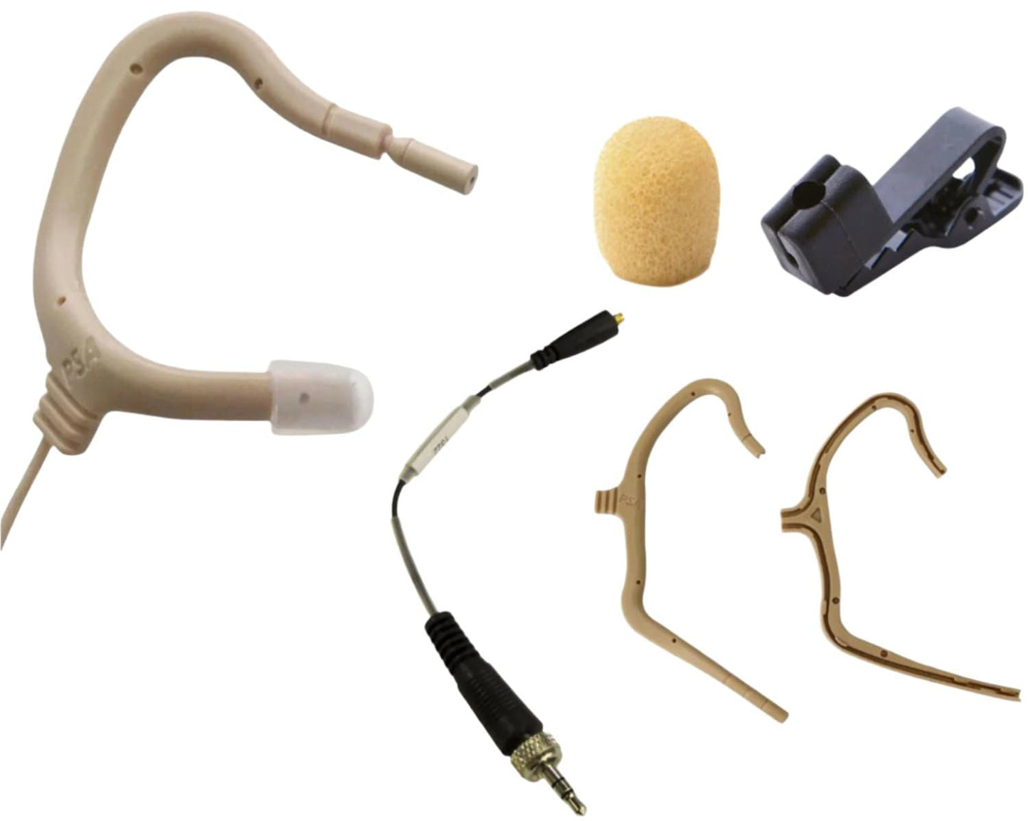 Point Source Audio EO-8WLH-XSE EMBRACE Omni Earmount Studio Lavalier Mic for Sennheiser - Beige - PSSL ProSound and Stage Lighting