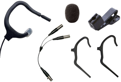 Point Source Audio EO-8WLH-XSH EMBRACE Omni Earmount Studio Lavalier Mic for Shure - Black - PSSL ProSound and Stage Lighting