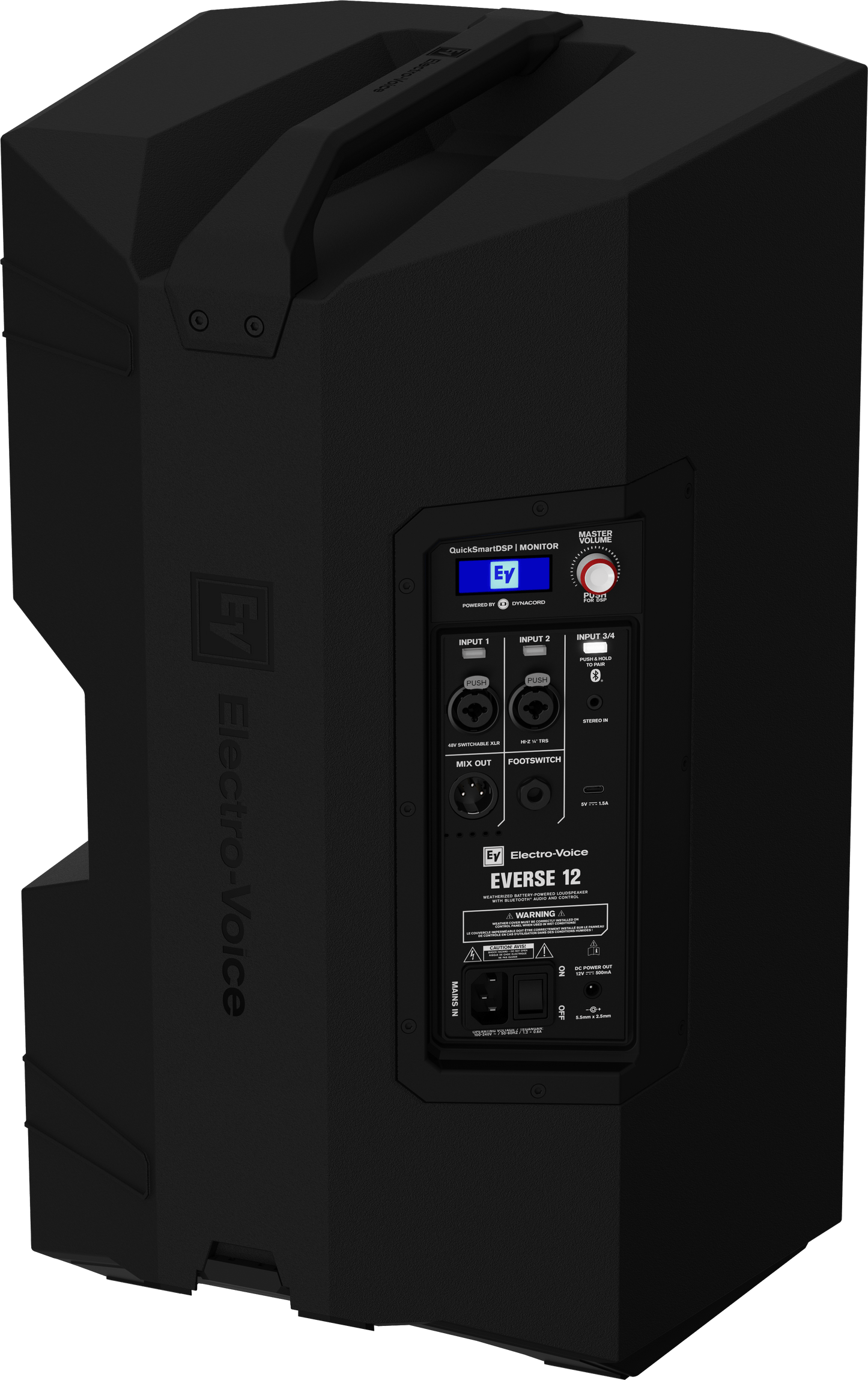 Electro-Voice EVERSE 12 12-Inch Weatherized Battery-Powered Loudspeaker with Bluetooth - PSSL ProSound and Stage Lighting