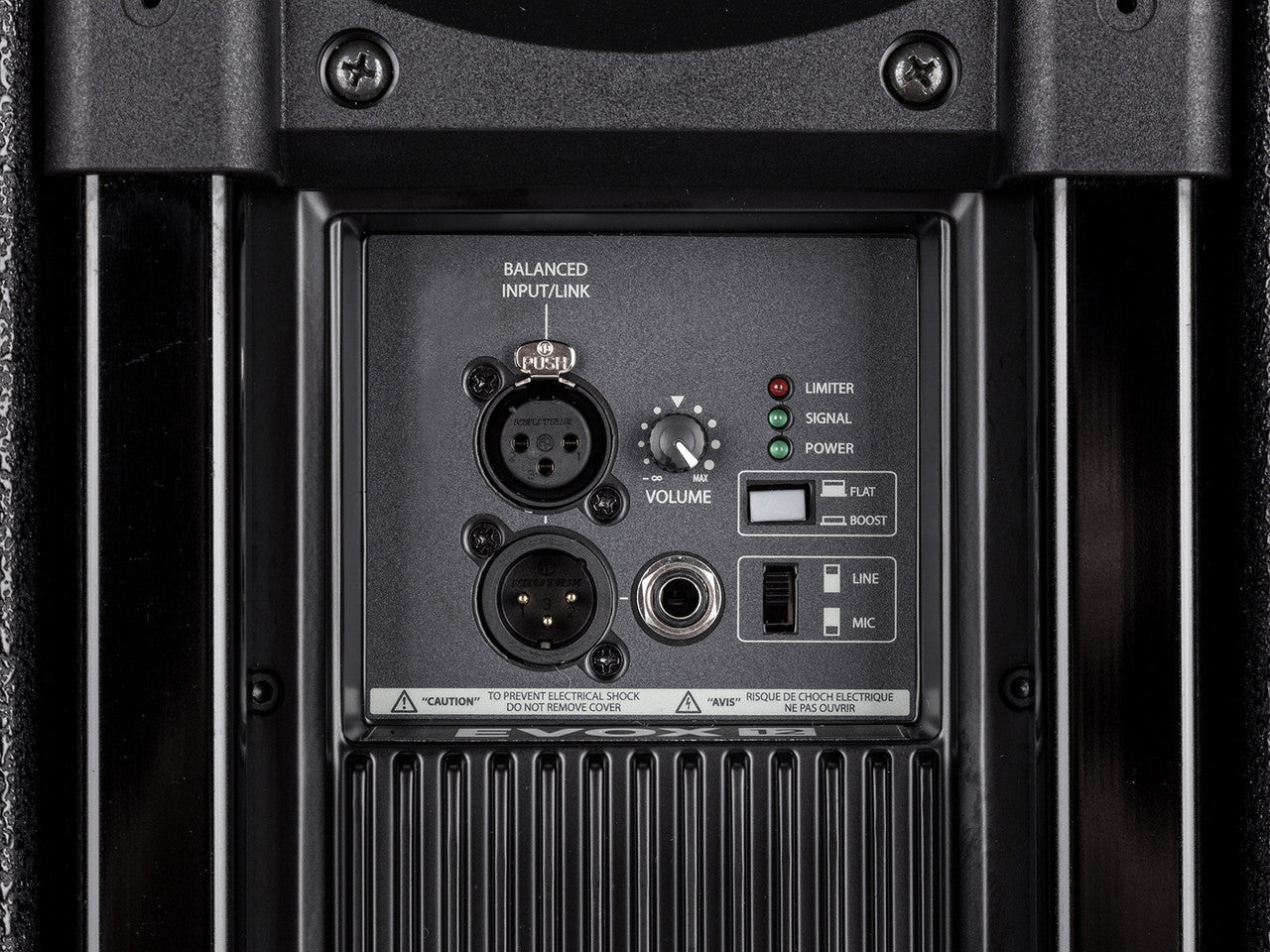 RCF EVOX-12-SYSTEM Active 1400W Portable PA System (Baltic Birch), 15" Subwoofer and (8)x4" Top