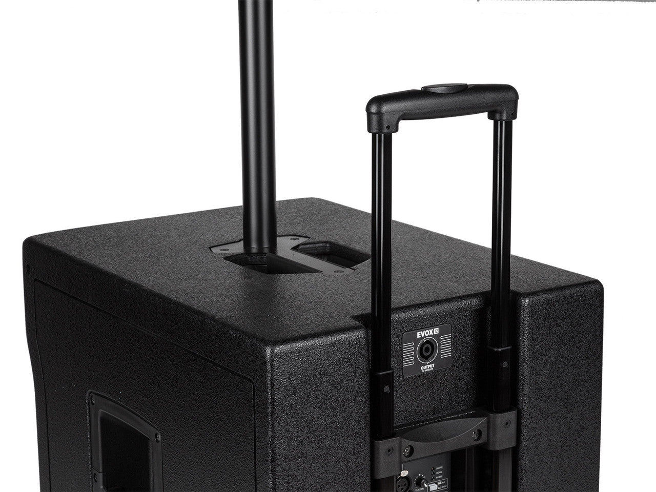 RCF EVOX-12-SYSTEM Active 1400W Portable PA System (Baltic Birch), 15" Subwoofer and (8)x4" Top