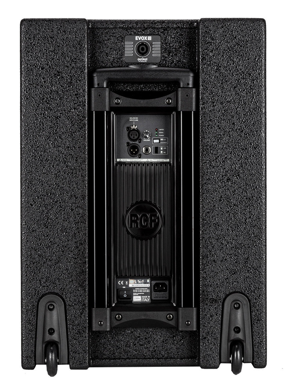 RCF EVOX-12-SYSTEM Active 1400W Portable PA System (Baltic Birch), 15" Subwoofer and (8)x4" Top