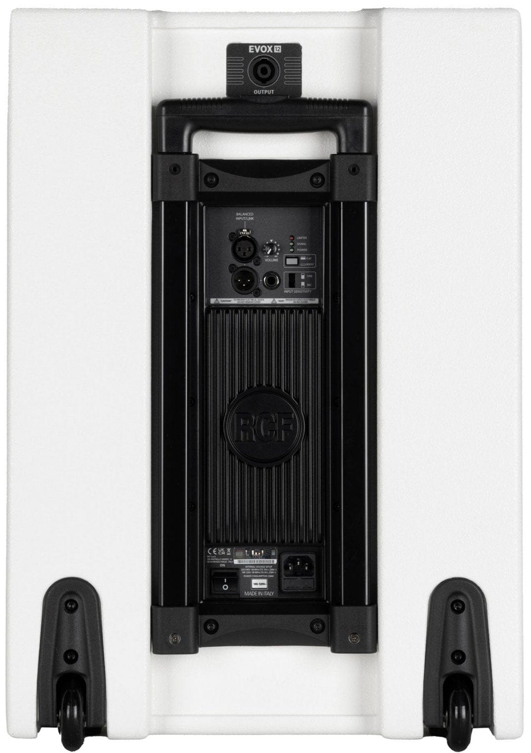 RCF EVOX 12 W Active 2-Way Array Speaker Portable 1400 Watt PA System - White - PSSL ProSound and Stage Lighting