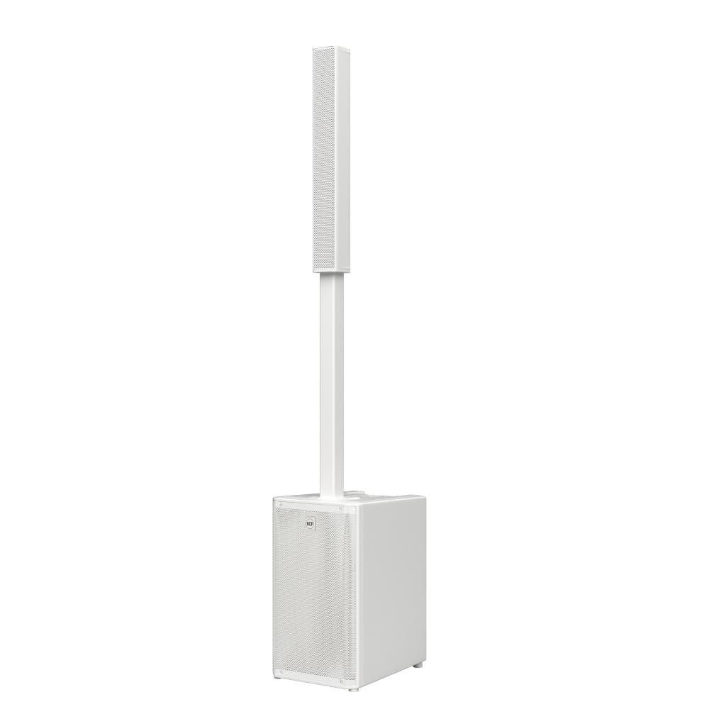 RCF EVOX-J9-W White Active 2100W Portable Three-Way Column Array, INCLUDES: