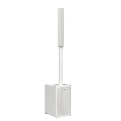 RCF EVOX-JMIX9-W White Active 2100W Portable Three-Way Column Array w/ JMixRemote App Capability, INCLUDES: