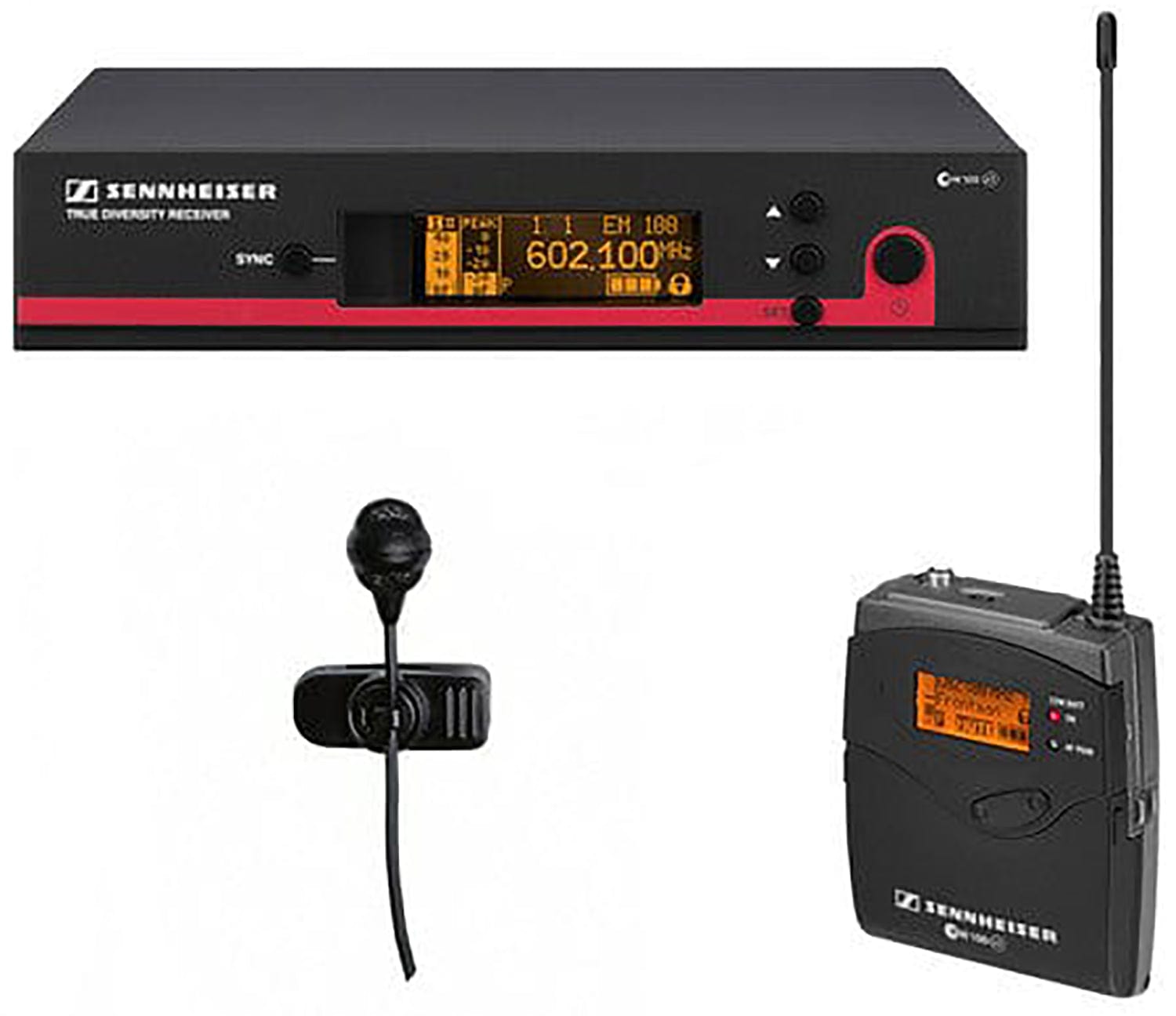 Sennheiser EW 122 G3-A-US 3.5mm Lavalier System - ME 4 + SK 100 G3 + EM 100 G3 - PSSL ProSound and Stage Lighting