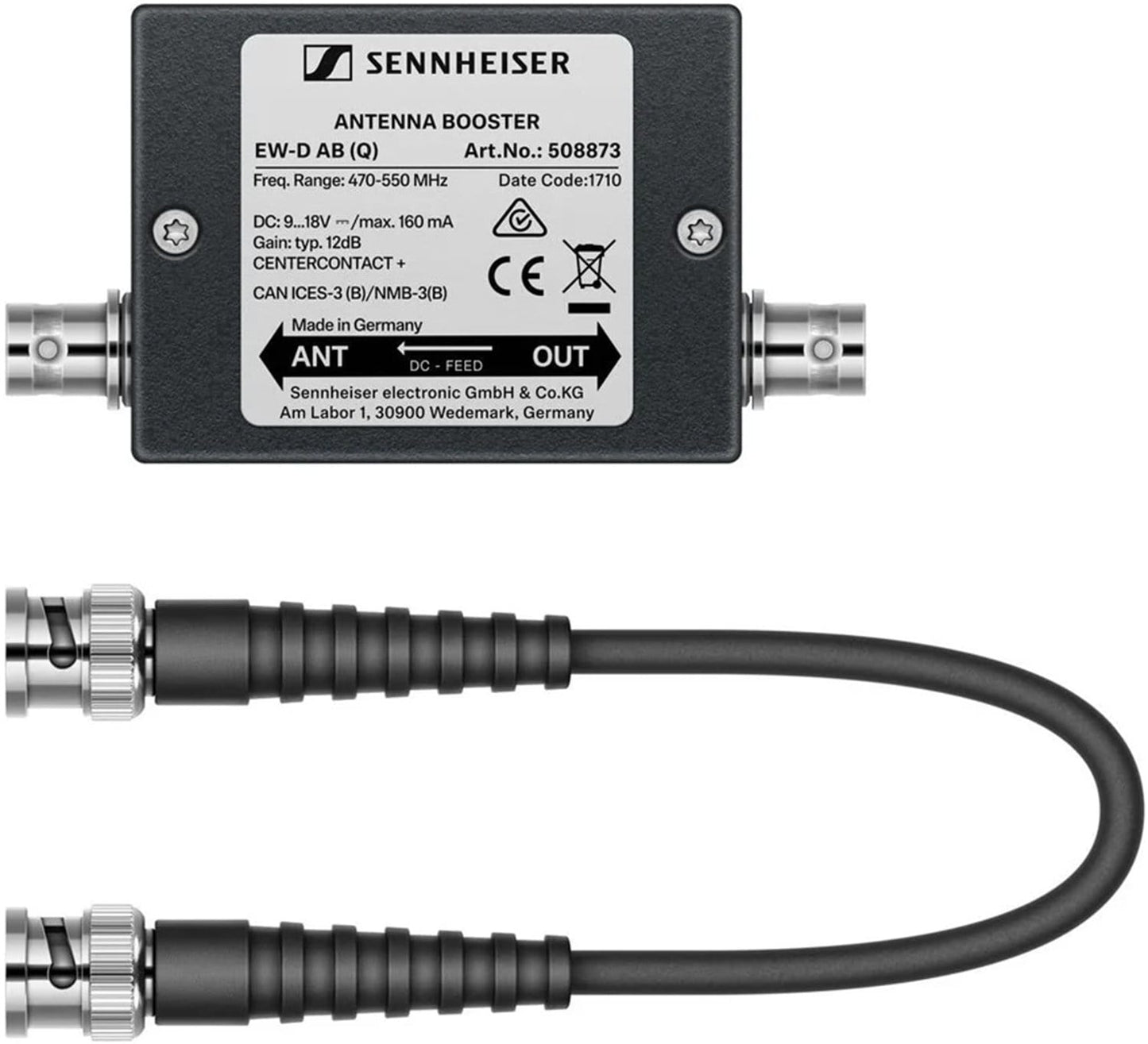 Sennheiser 2-Channel System with Digital Wireless Set, Active Antenna Splitter and Booster