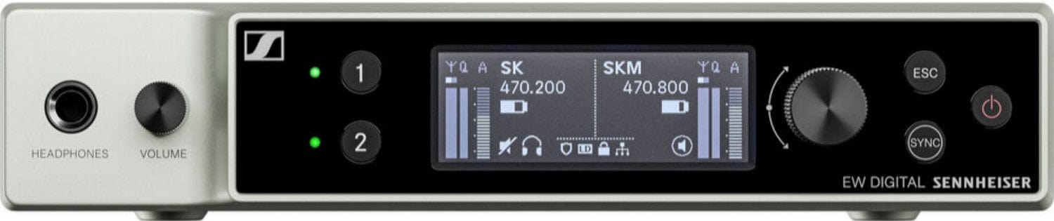 Sennheiser EW-DX EM 2 DANTE (Q1-9) Digital Rackmount Receiver with Dante - PSSL ProSound and Stage Lighting