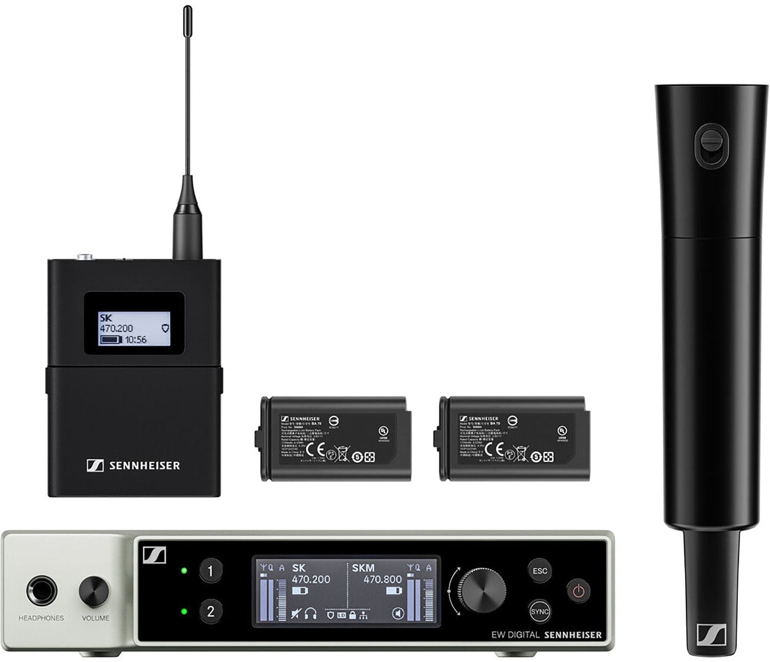 Sennheiser EW-DX SK / SKM-S BASE SET (Q1-9) Digital Wireless Base Set - PSSL ProSound and Stage Lighting