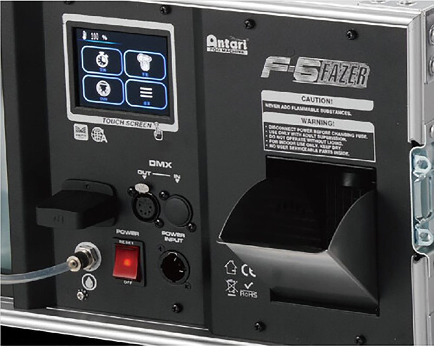 Antari F-6D Touring Grade Water Based Fazer in Road Case with Touch Screen and RDM - PSSL ProSound and Stage Lighting